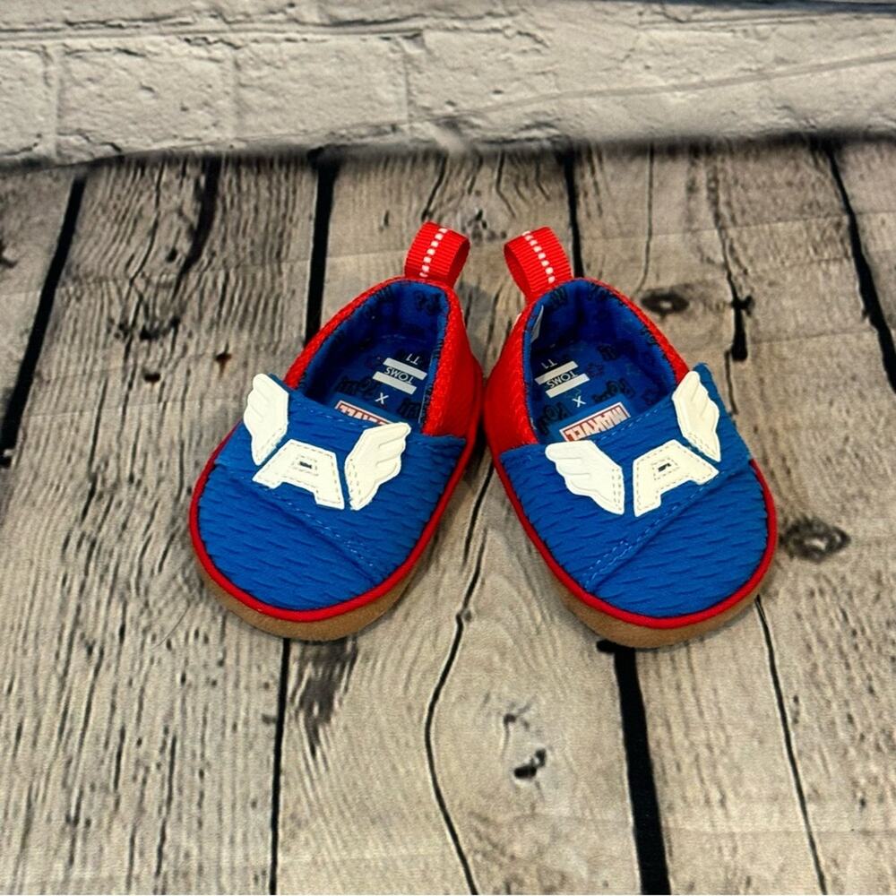 TOMS Marvel Captain America Baby Shoes
